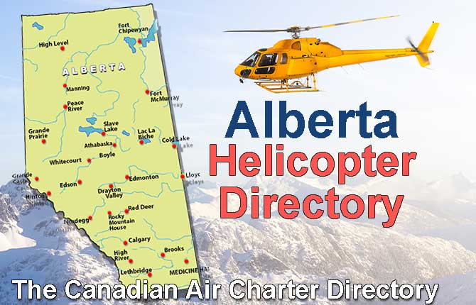 Alberta Helicopter Charter Directory banner